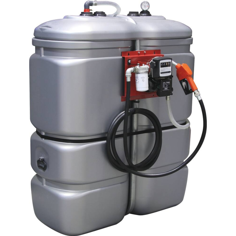 Cuve de stockage gasoil 1000L + kit station à gasoil | Drakkar Équipement